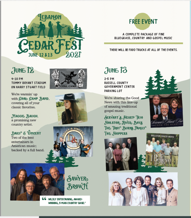 Lebanon Cedar Fest 2021 The Town of Lebanon Virginia