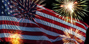 American Flag Fireworks